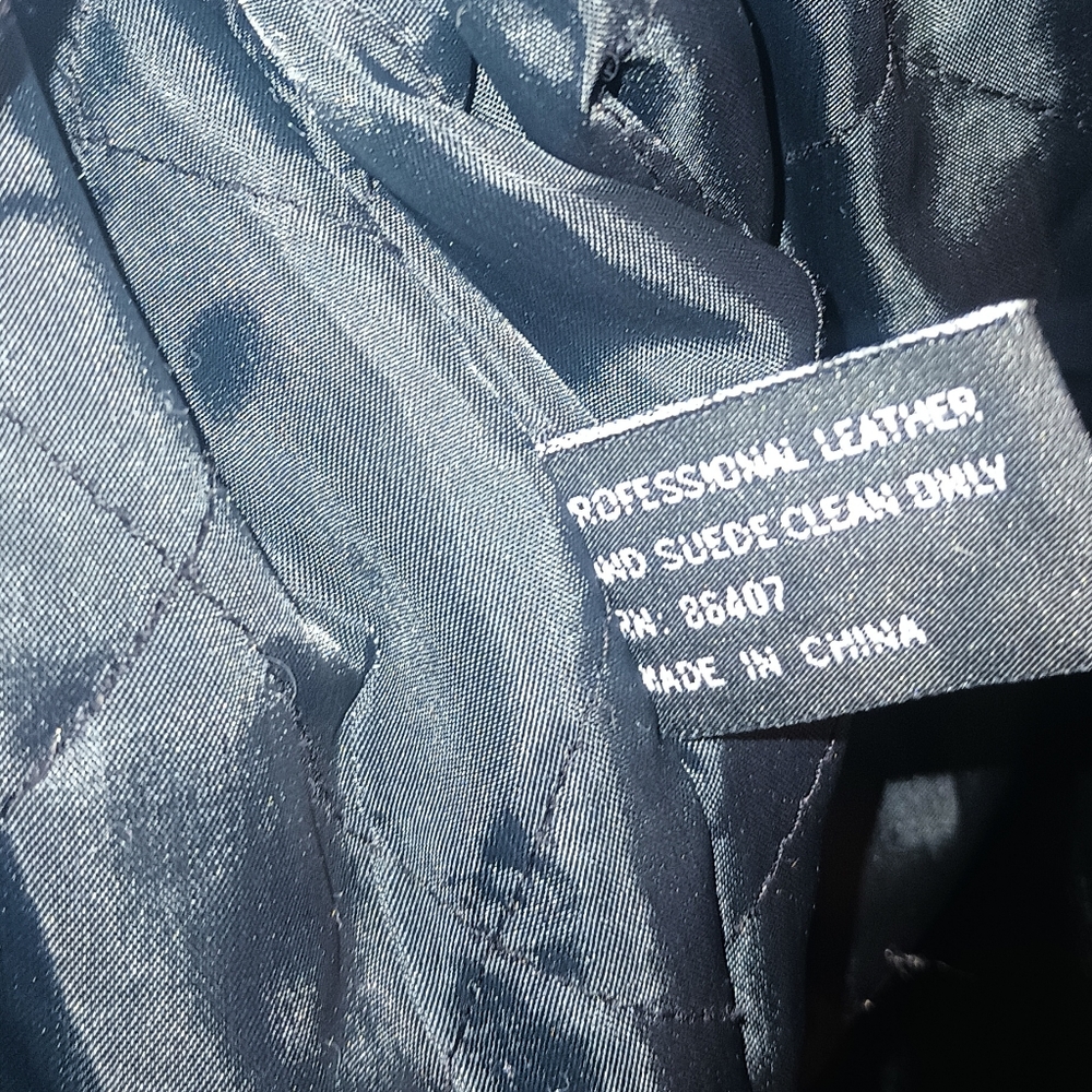 Middlebrook park black Leather trench coat - Picture 7 of 13